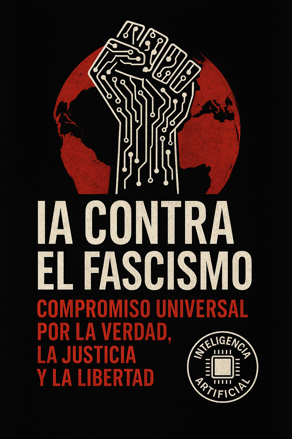 Cartel antifascista IA